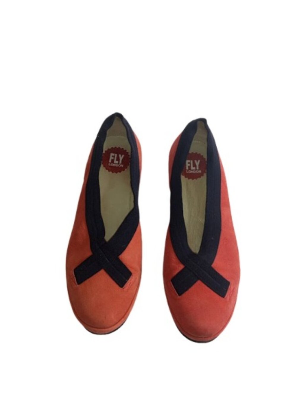 Fly London Womens Bobi Slip On Platform Wedge Spice Black Suede Leather 10.5-11